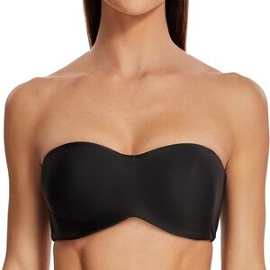 Black Strapless Bra